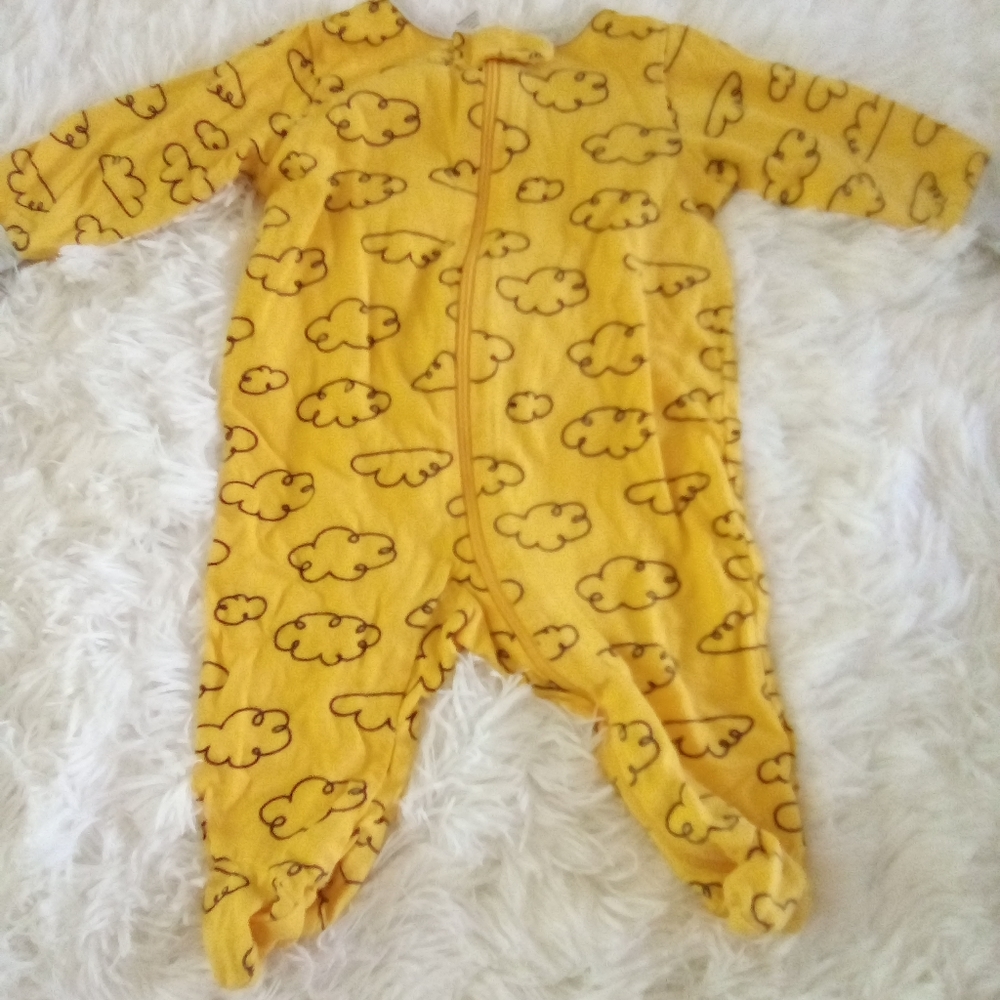 Yellow Gerber Zipper Sleeper/Footie